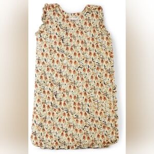 Kika Vargas Baby Quilted Ruffle Edge Floral Print Sleep Sack Wearable Blanket